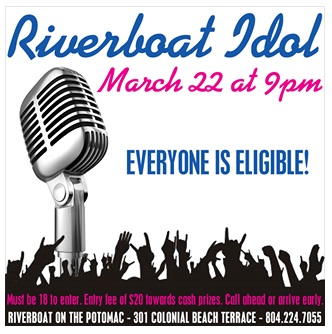 Riverboat Idol competition March 22, 2014 Riverboat Idol competition March 22, 2014