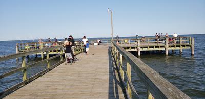 Views and fishing off the pier