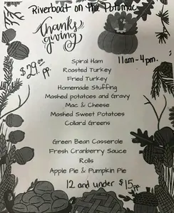 2025 Riverboat Thanksgiving Menu