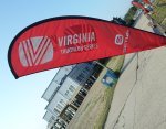 Triathlon flag in front of Riverboat