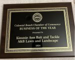 2024 Business of the Year Placque