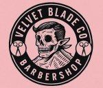 Velvet Blade Barbershop Logo