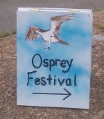 Osprey Fest arrow sign