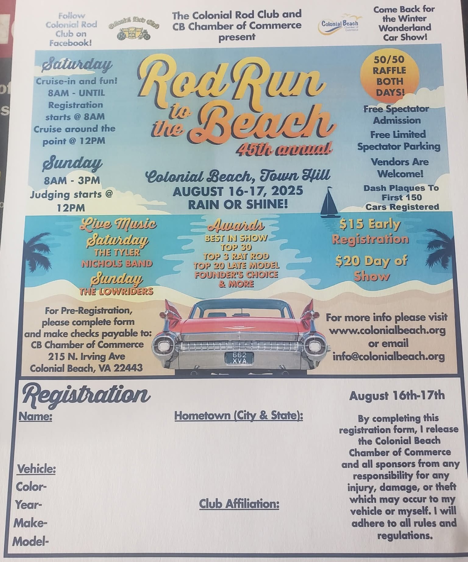 2025 Rod Run Flyer