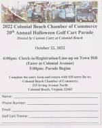 2022 Halloween Golf Cart Parade Flyer