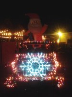 Lighted Jeep Parade Santa