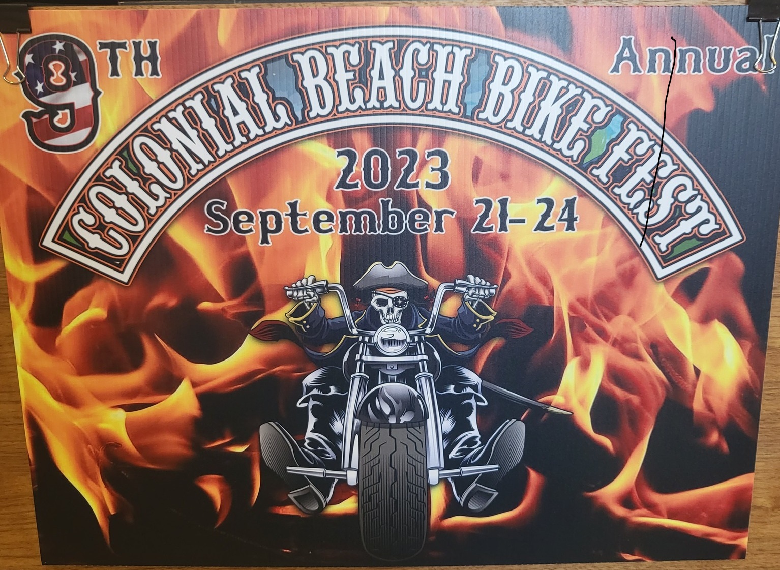 2023 Bikefest Sign by CB Printing