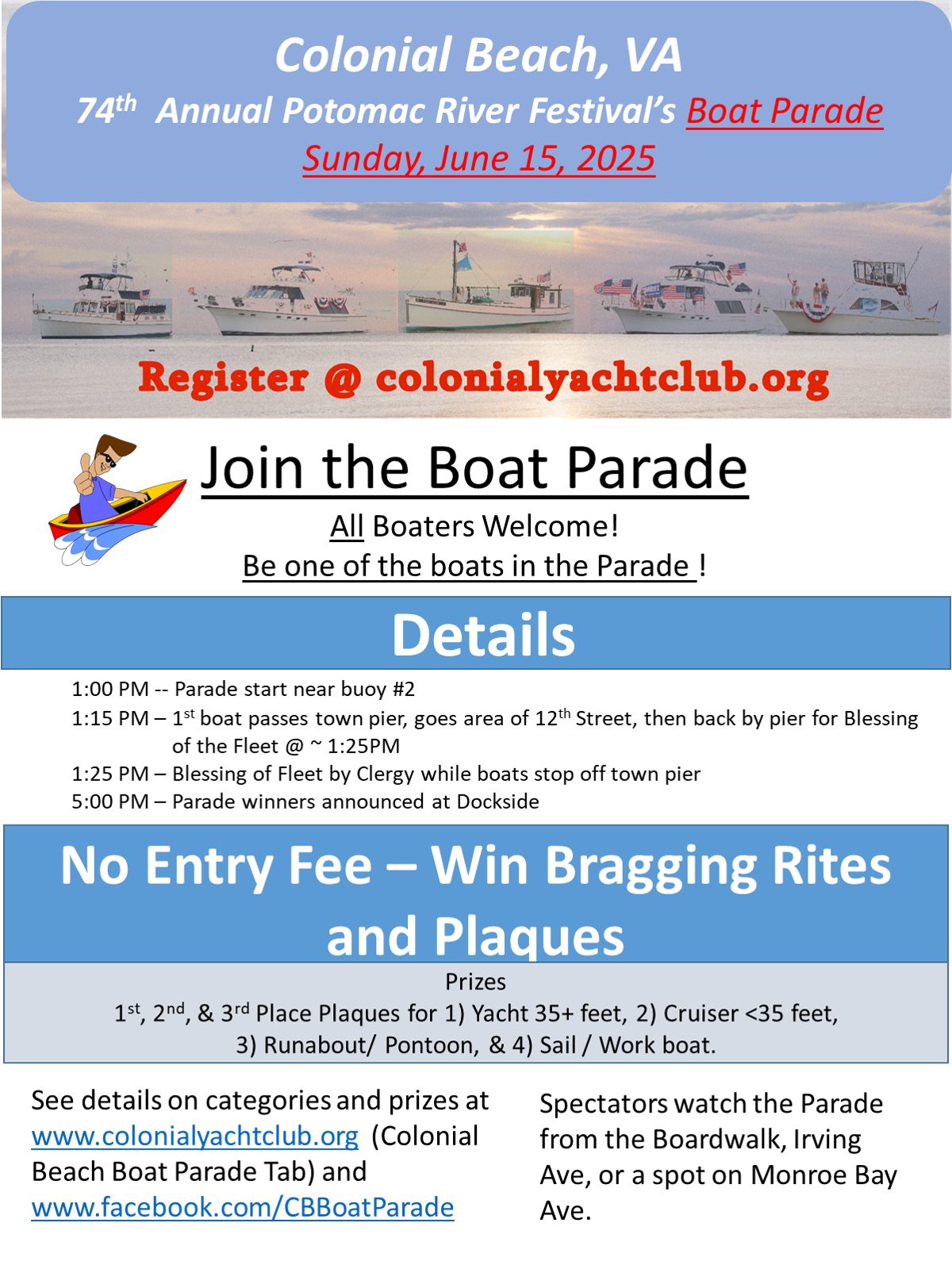 2025 Boat Parade Flyer