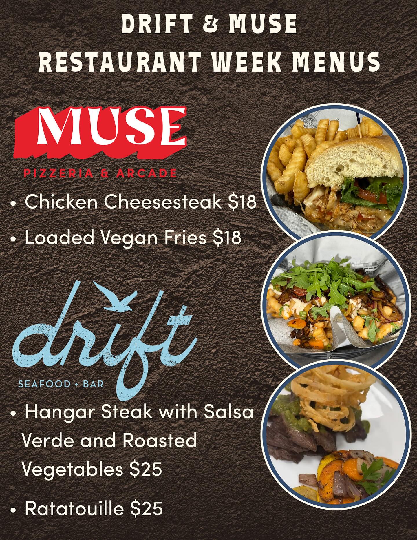 2025 Restaurant Week Drift Muse Flyer 2025 Restaurant Week Drift Muse Flyer