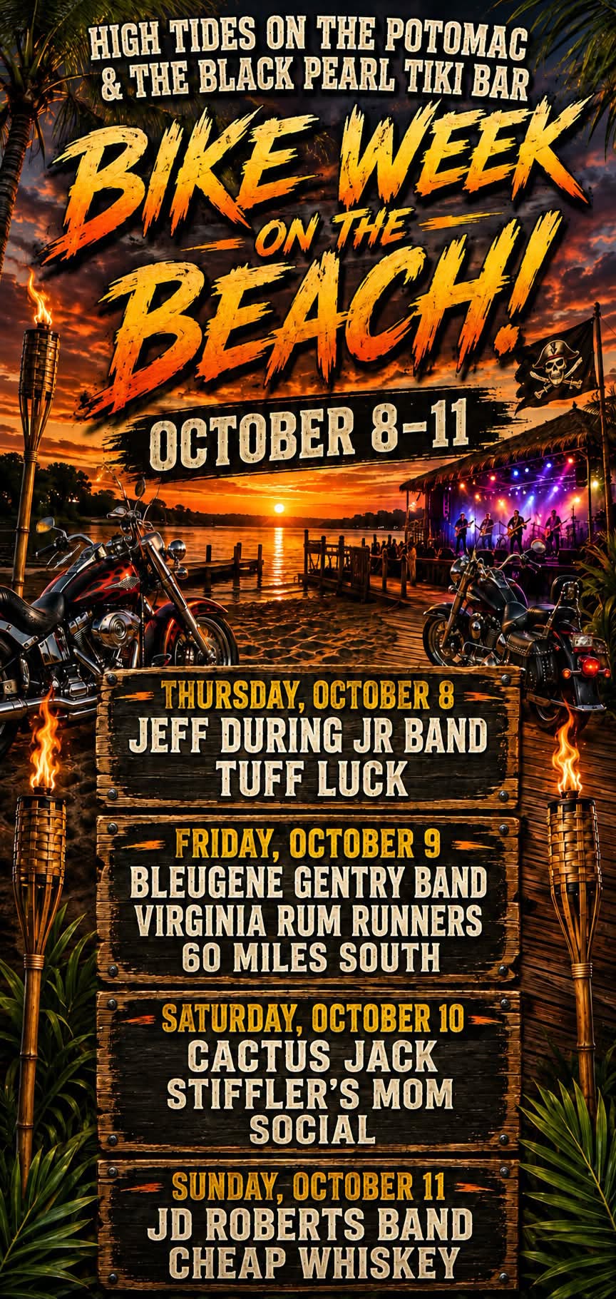 Bikefest Bands at High Tides 2026