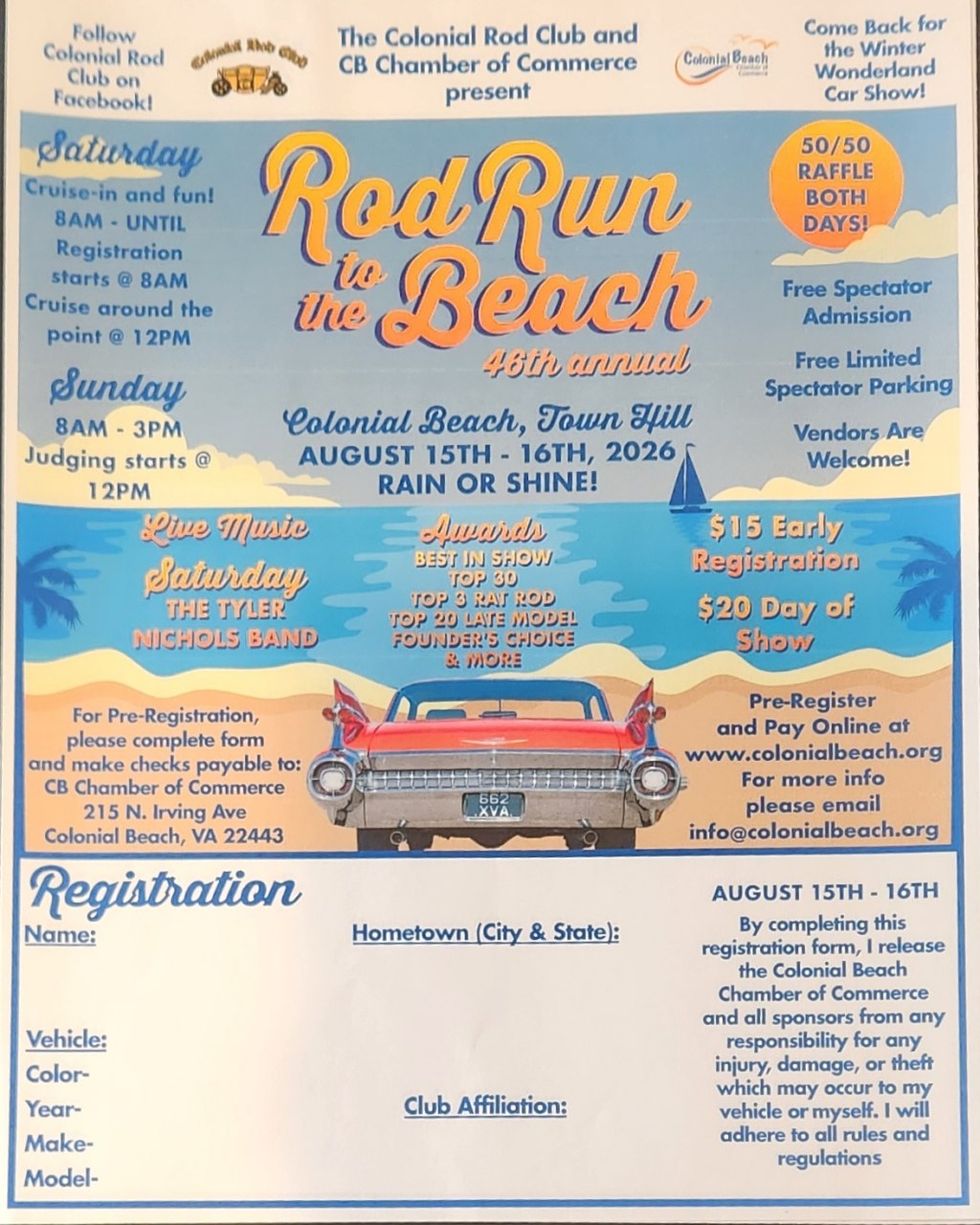 2026 Rod Run Flyer
