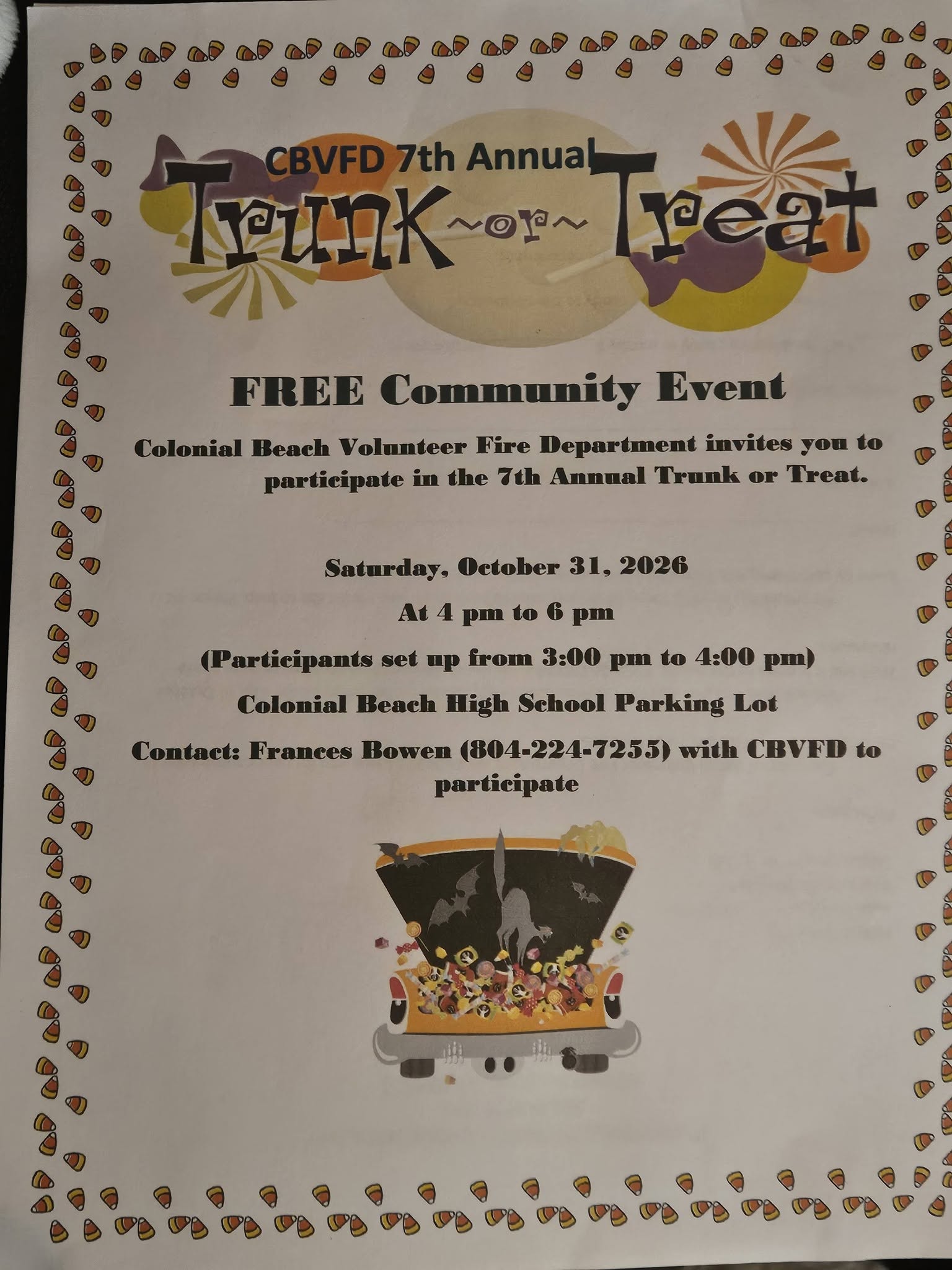 2026 Trunk Or Treat Flyer 2026 Trunk Or Treat Flyer
