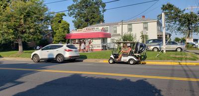 The famous Nancy's Ice cream shop