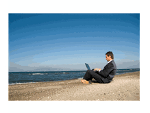 Laptop at the Beach