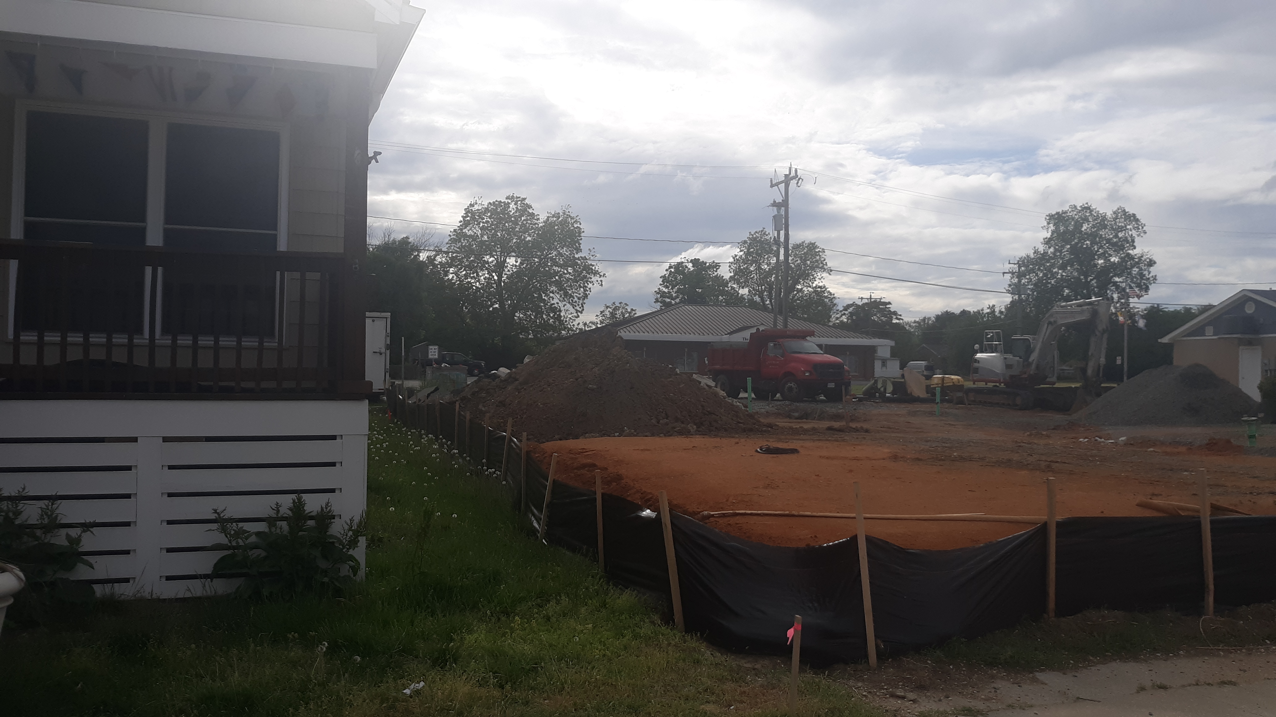 Construction Between Beach Shop and Bathrooms