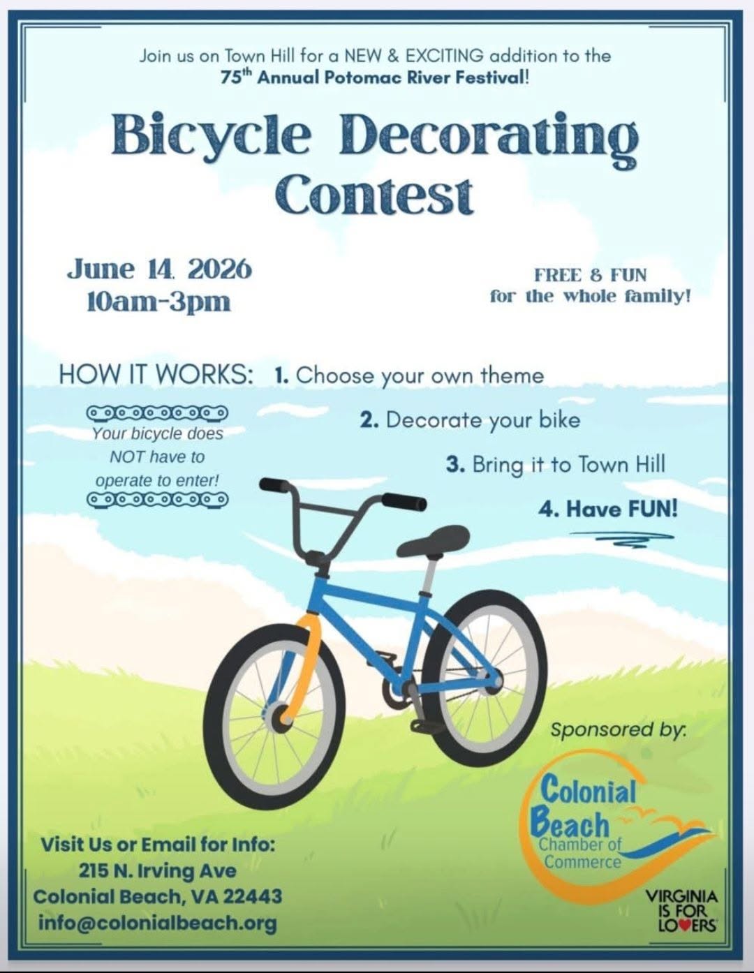 Bike Decorating Contest Flyer Bike Decorating Contest Flyer