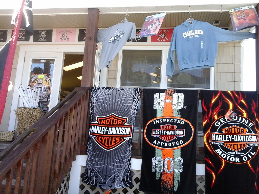 Merchandise at Beach Shop