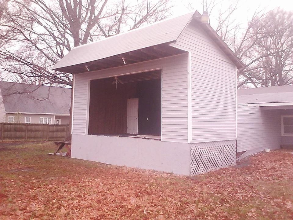Colonial Beach Community Center stage April 2015
