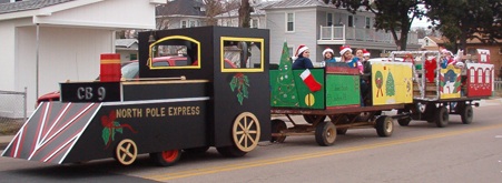 Train in Christmas Parade