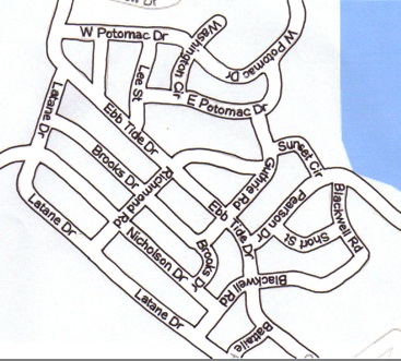 Ebb Tide Beach map Ebb Tide Beach map