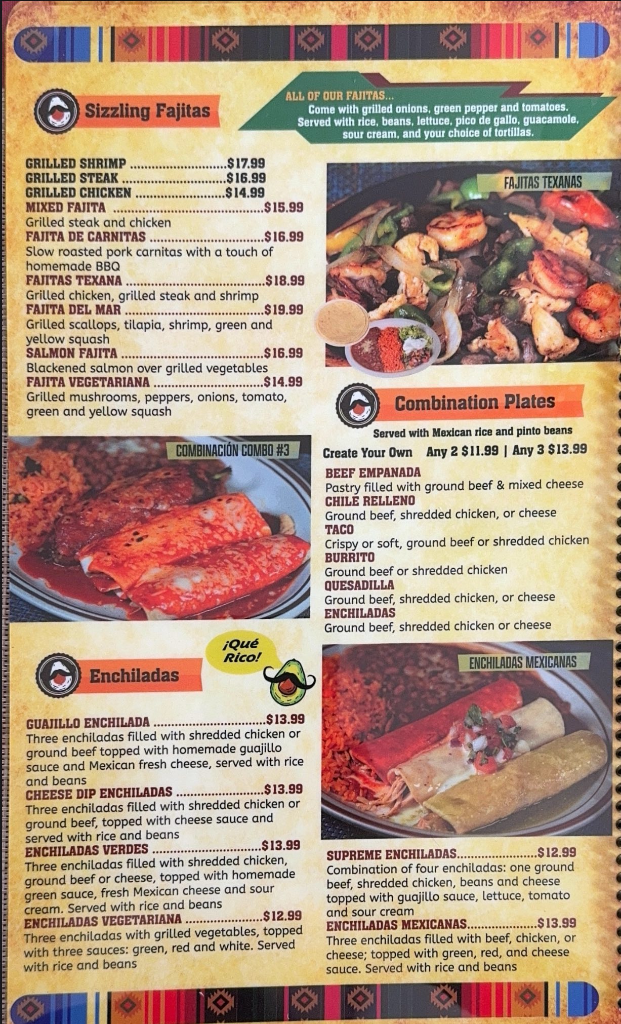 Guacamole Restaurant Fajitas