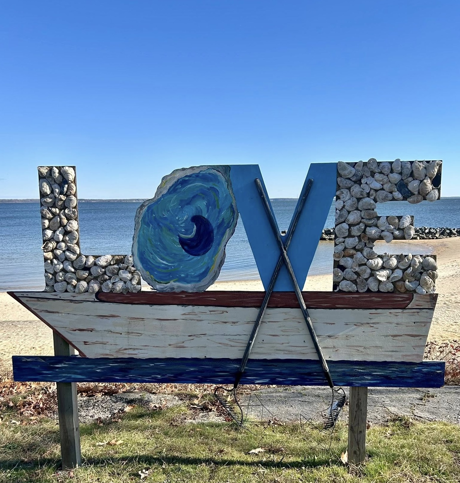 LOVE sign Riverwalk boat theme