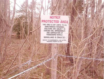 Closeup of Sign at John Wilkes Booth Capture Site