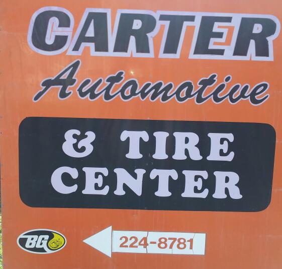 carter automotive sign