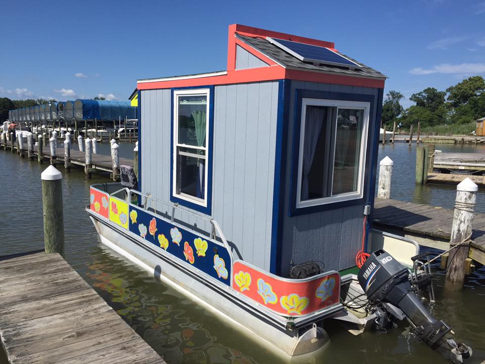 Otter House in slip at CBYC