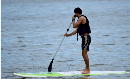 Man on paddleboard