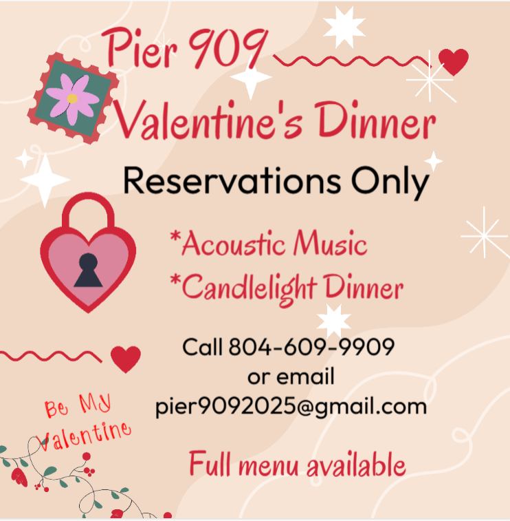 Pier 909 Valentines Day Flyer 2026