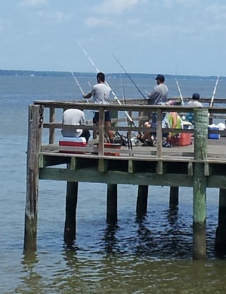 fishing from pier
