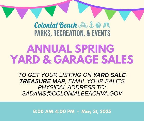 Town Wide 2025 Yard Sale Flyer