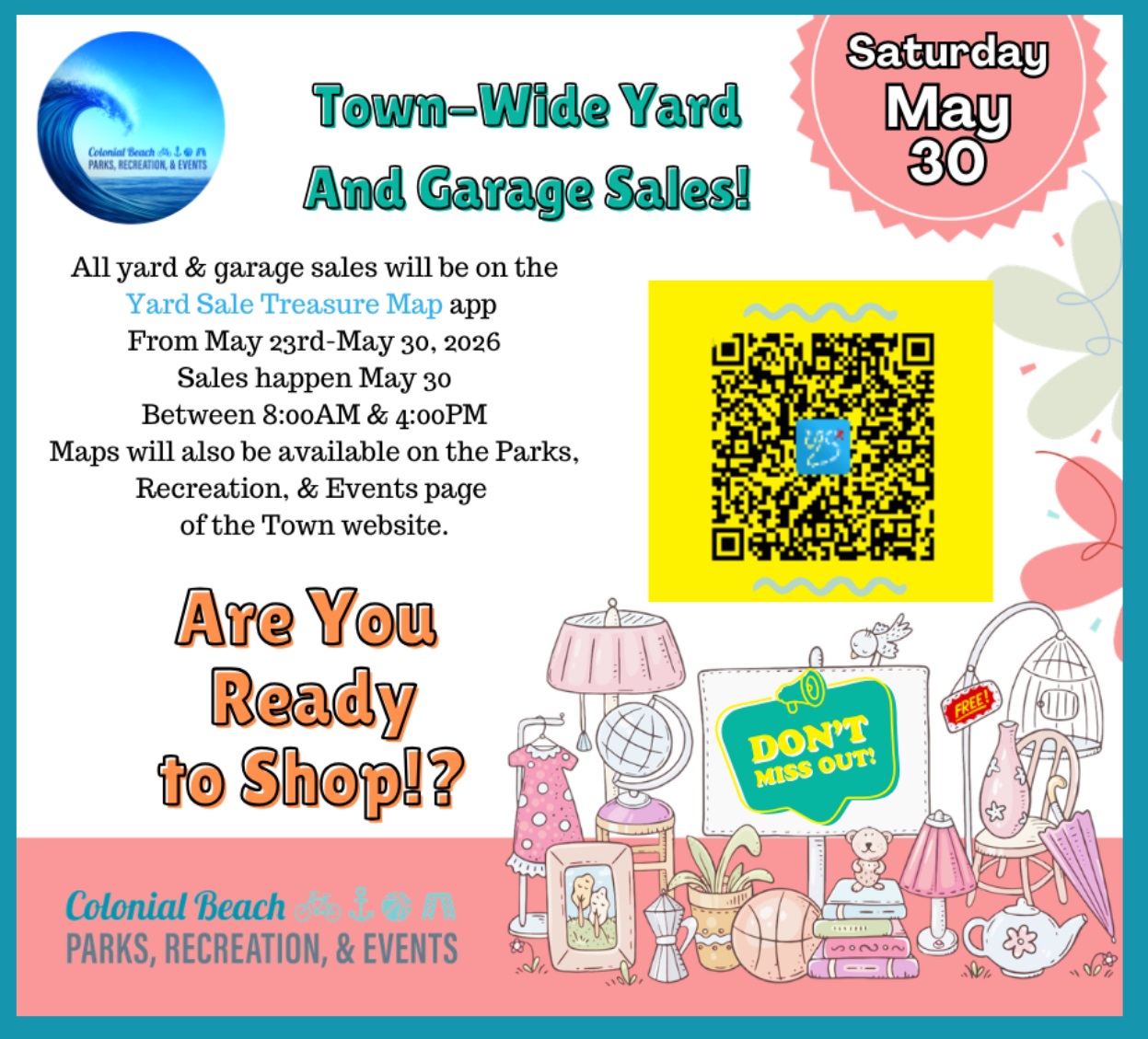 2026 Spring Town Wide Yard Sale Flyer
