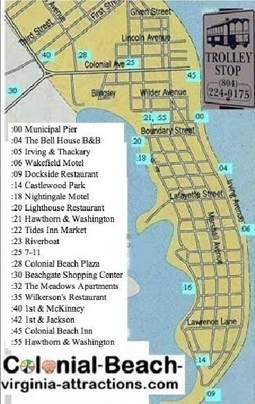 Colonial Beach Virginia Map Map Of Virginia Showing Colonial Beach