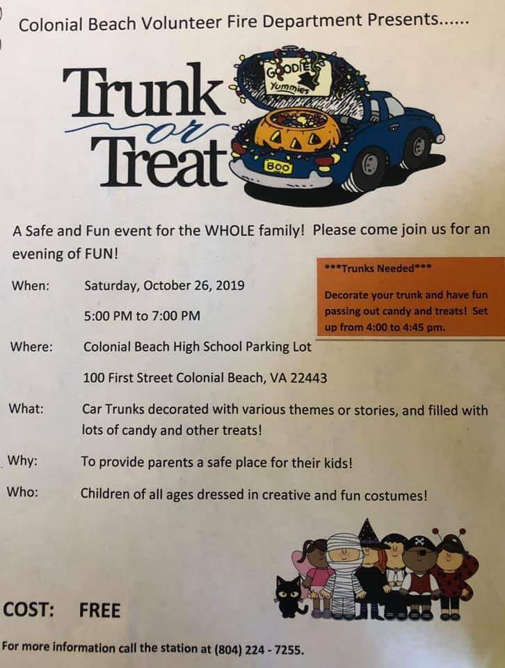 trunk or treat flyer