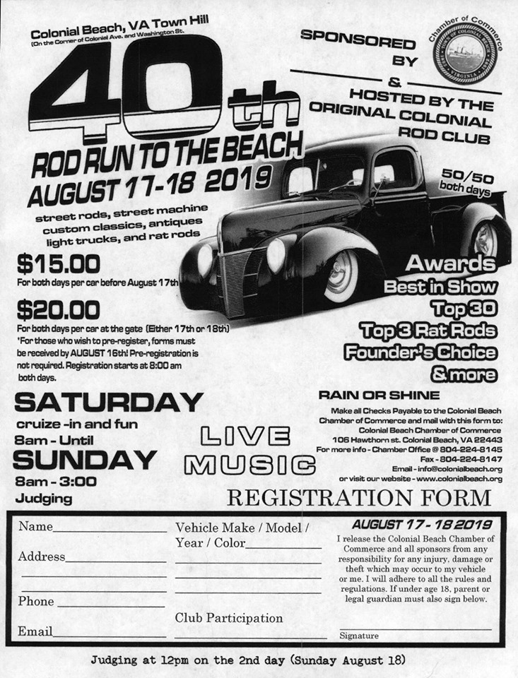 rod run event flyer