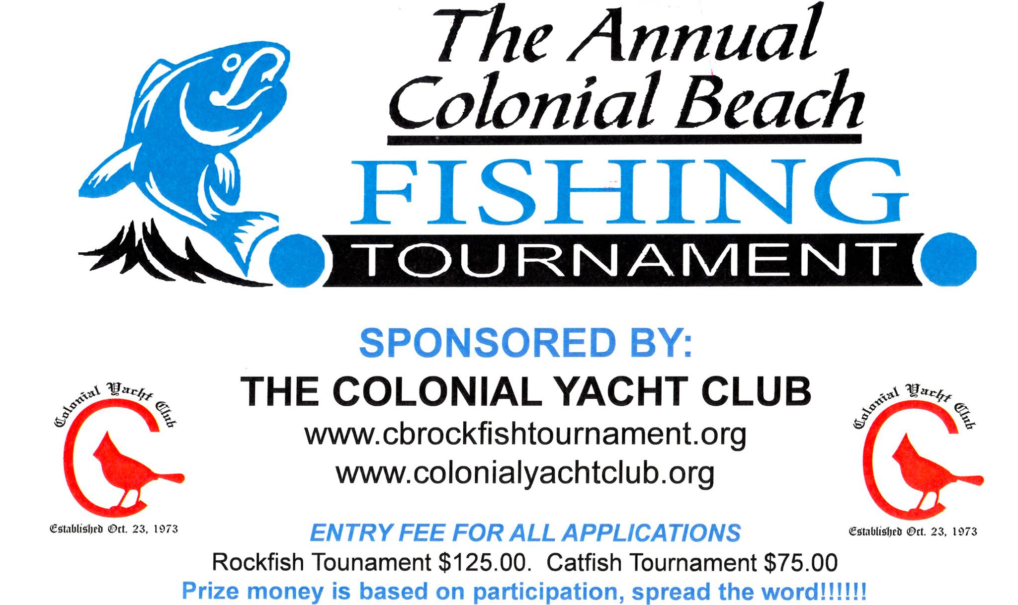 Spring Rockfish Tournament flyer