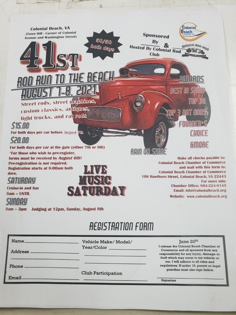 Rod Run 2021 event flyer