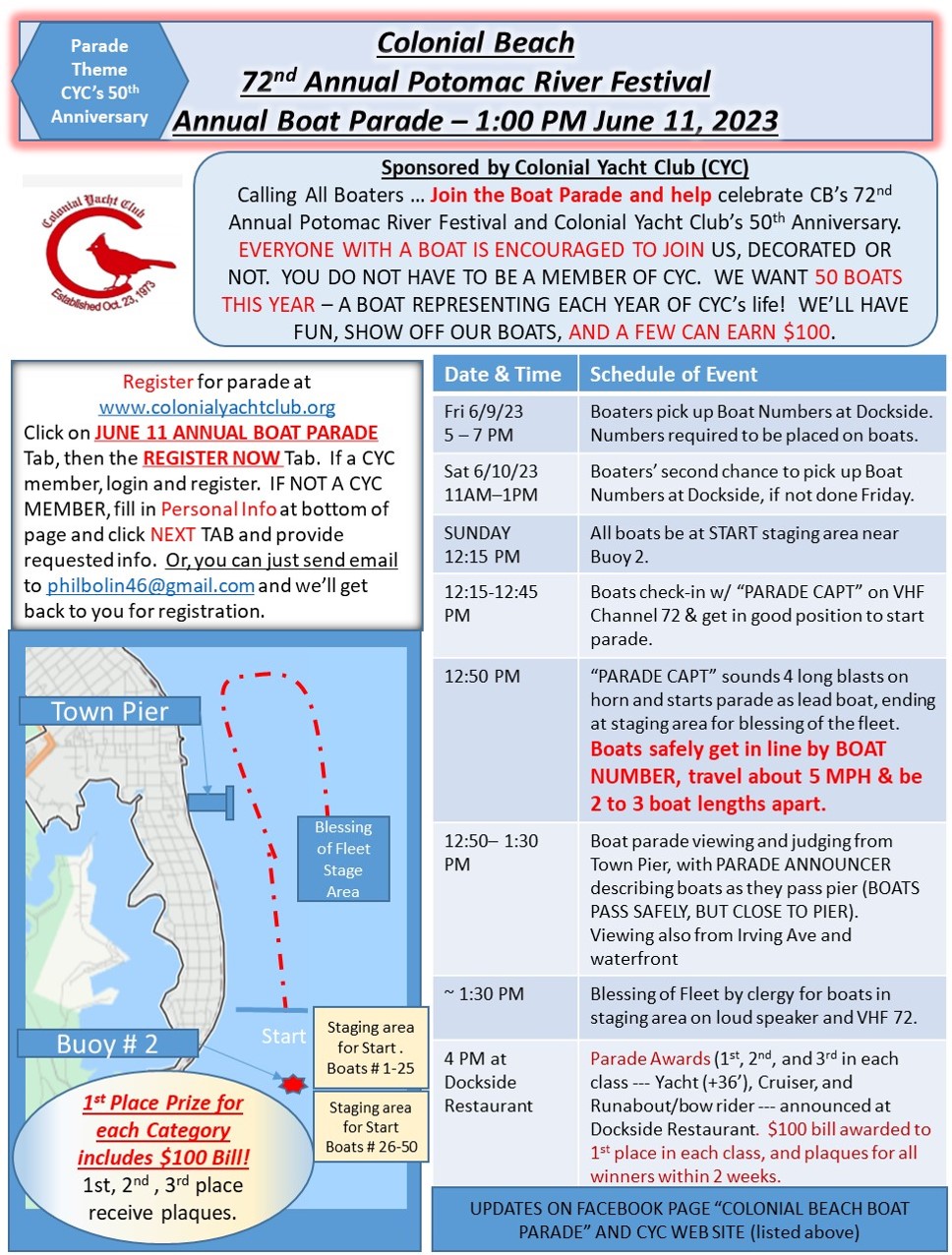 2023 PRF Boat Parade Info Sheet