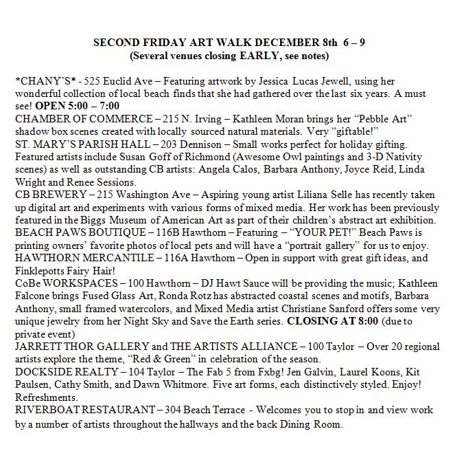 2023 Artwalk December