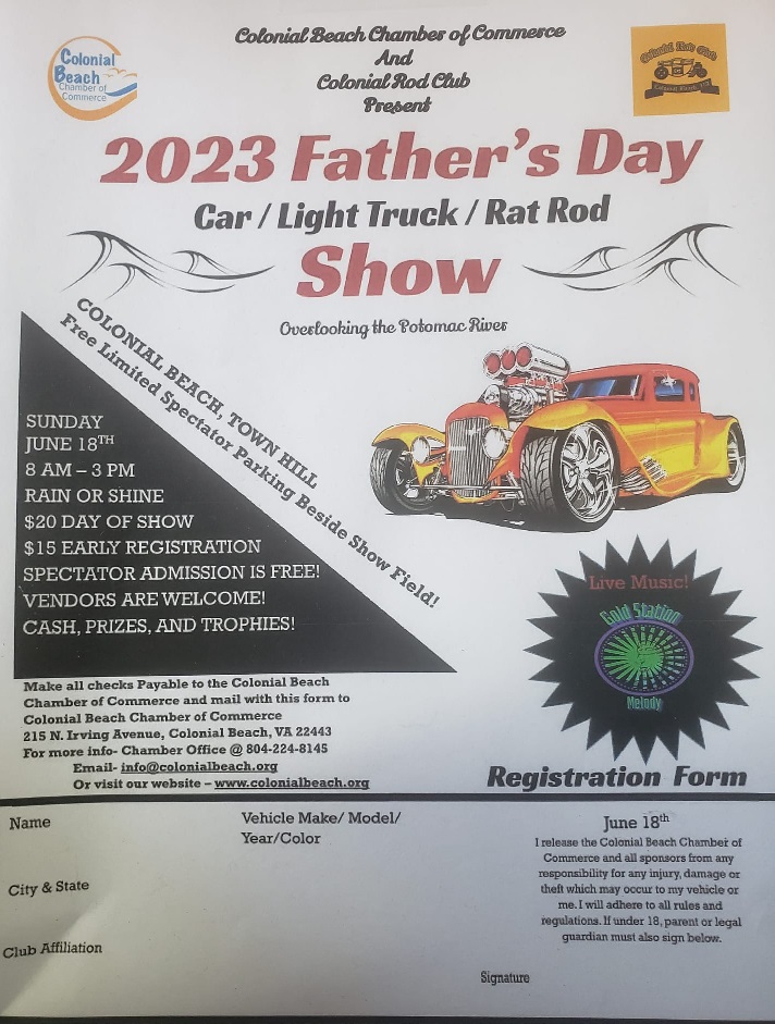 2023 Fathers Day Car Show Form