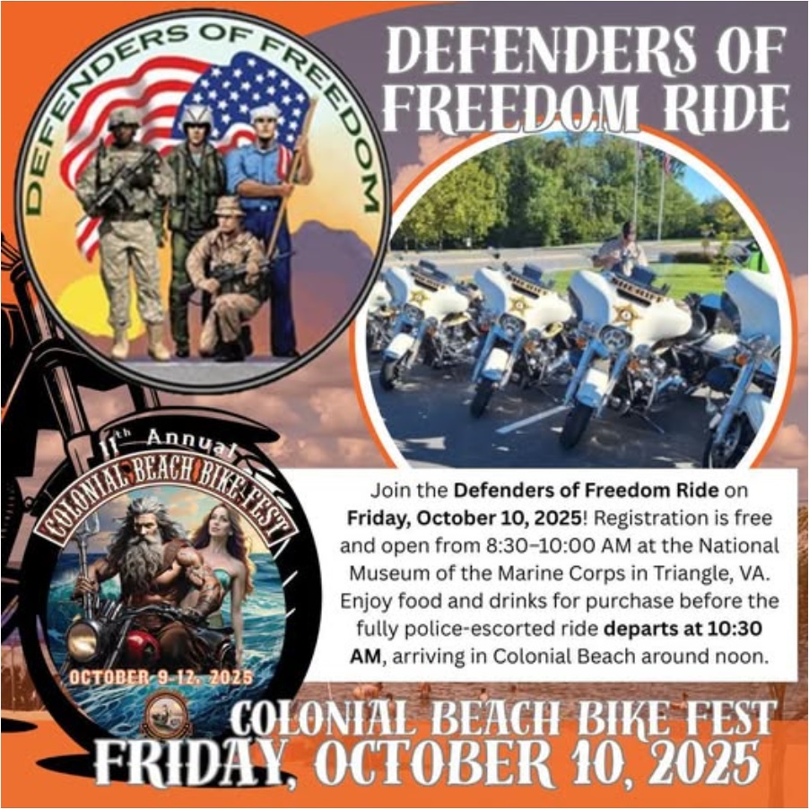 bikefest defenders of freedom ride flyer 2025