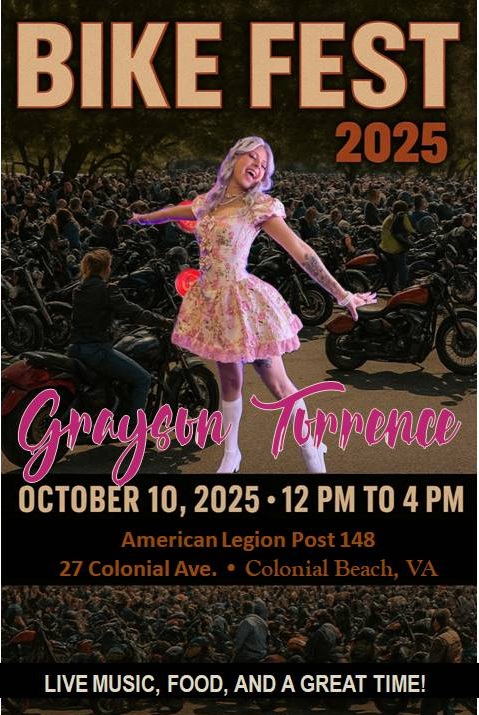 2025 Bikefest Grayson Torrence concert flyer