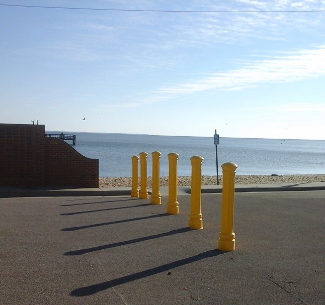 Posts next to Pier entrance