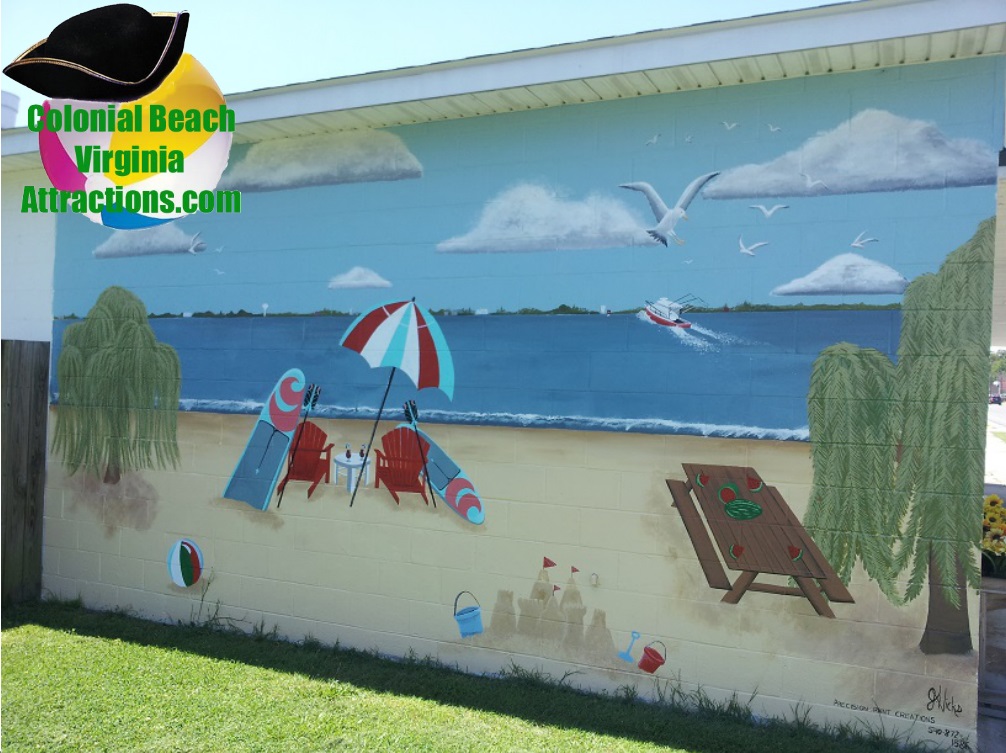 Beach Mural at Pearson's Seafood