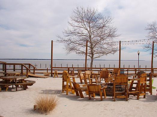 Great River views from the Tiki Bar