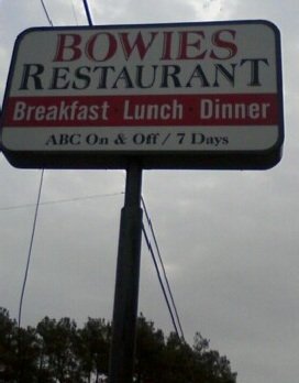 Restaurant sign