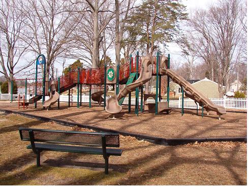 Playground equipment at Castlewood Park