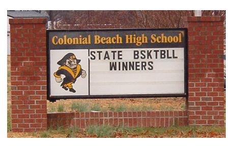 Basketball Winners sign